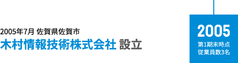 2005 第1期末時点従業員数3名